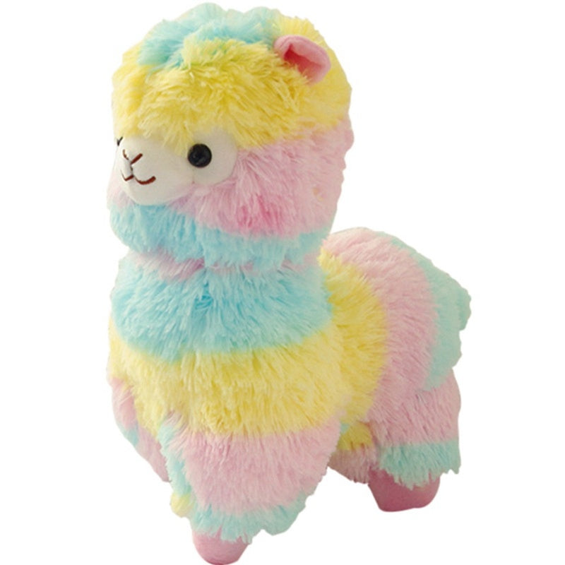 Rainbow Alpaca Doll Plush Toy