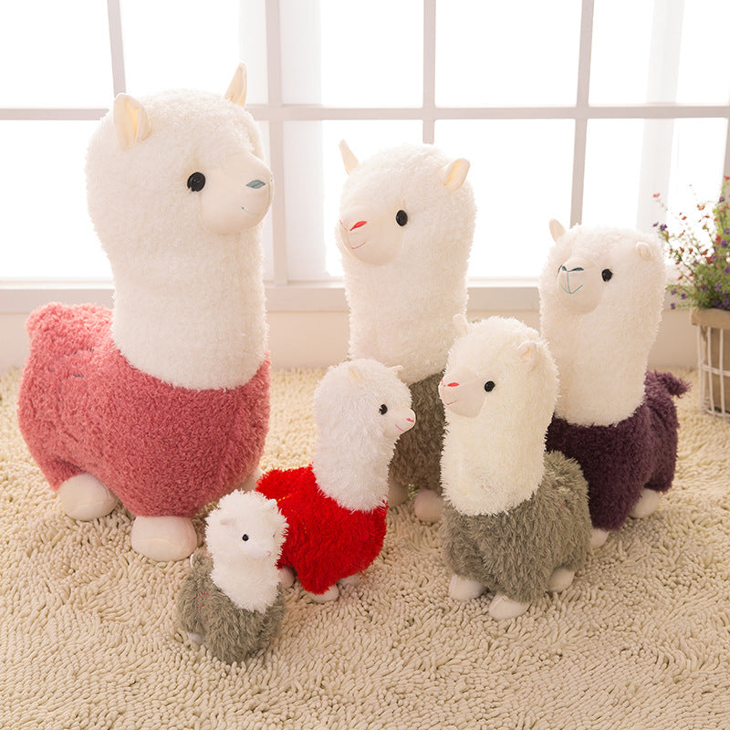 Creative animal toy sheep cashmere wool pillow doll cute dolls doll birthday gift horse alpaca