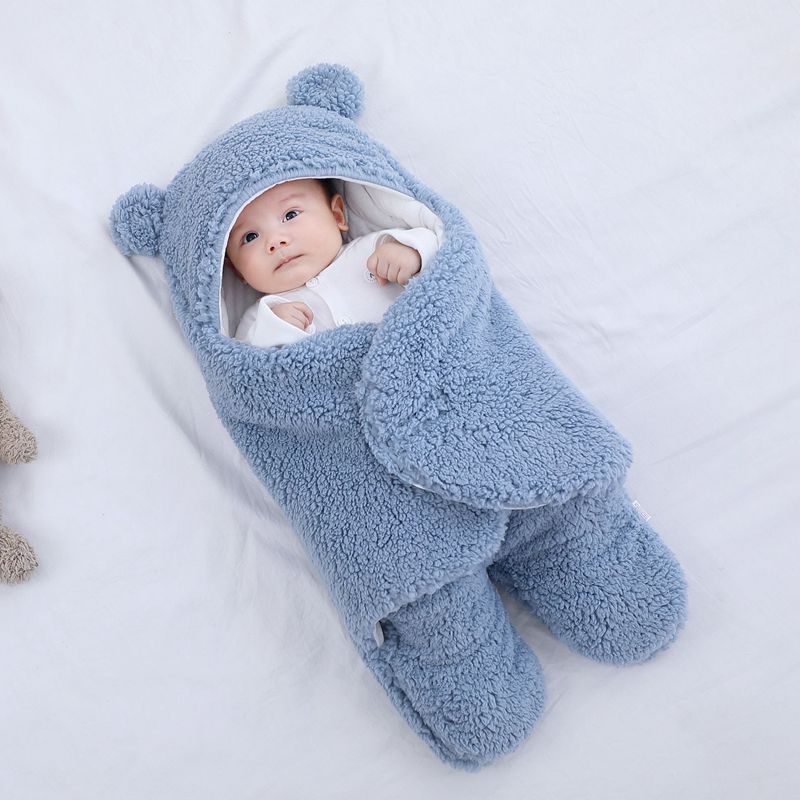 Baby Sleeping Bag Envelope for Newborn Baby Winter Swaddle Blanket