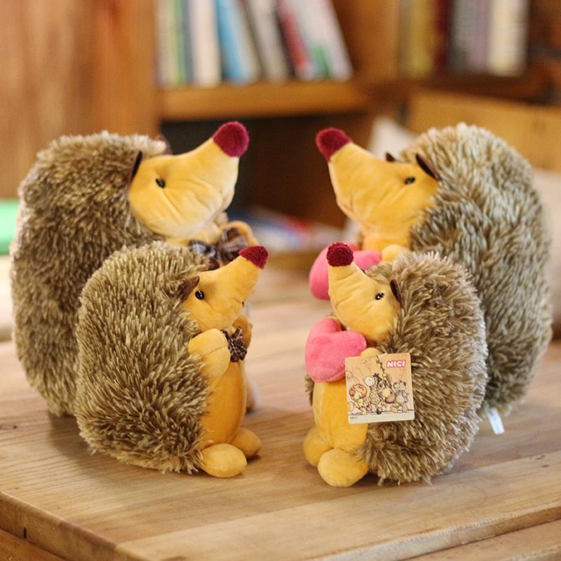 Lovers Hedgehog Plush With Cute Little Hedgehog Simulation Doll