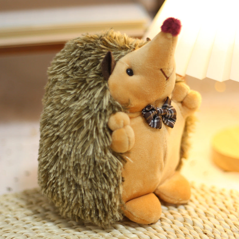 Lovers Hedgehog Plush With Cute Little Hedgehog Simulation Doll