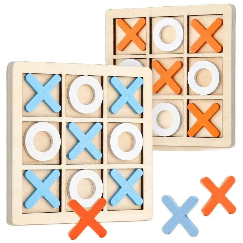 Montessori Play Game Wooden Toy Mini Chess Interaction Puzzle Training Brain Learing Early Educational Toys For Children Kids