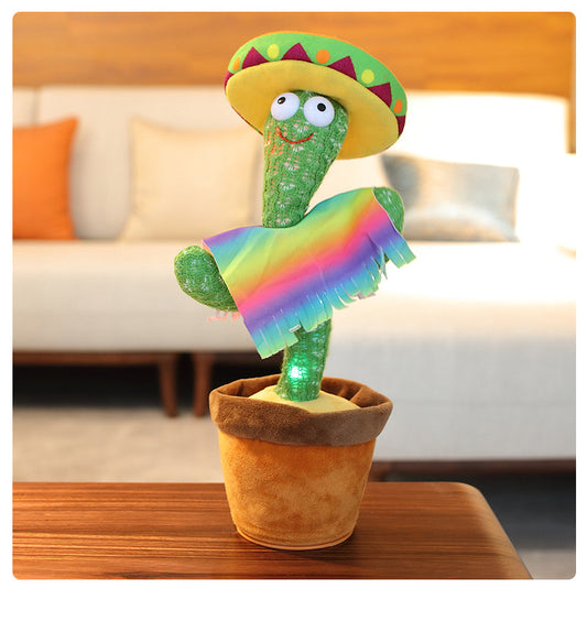 Cactus Plush Toy Electronic Shake Dancing Toy With The Song Plush Cute Dancing Cactus Early Childhood Education Toy For Children